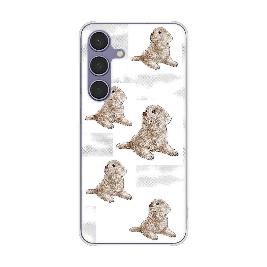 Galaxy S24 SCG25 au 高画質仕上げ 背面印刷 ハードケースラブラドールレトリバー