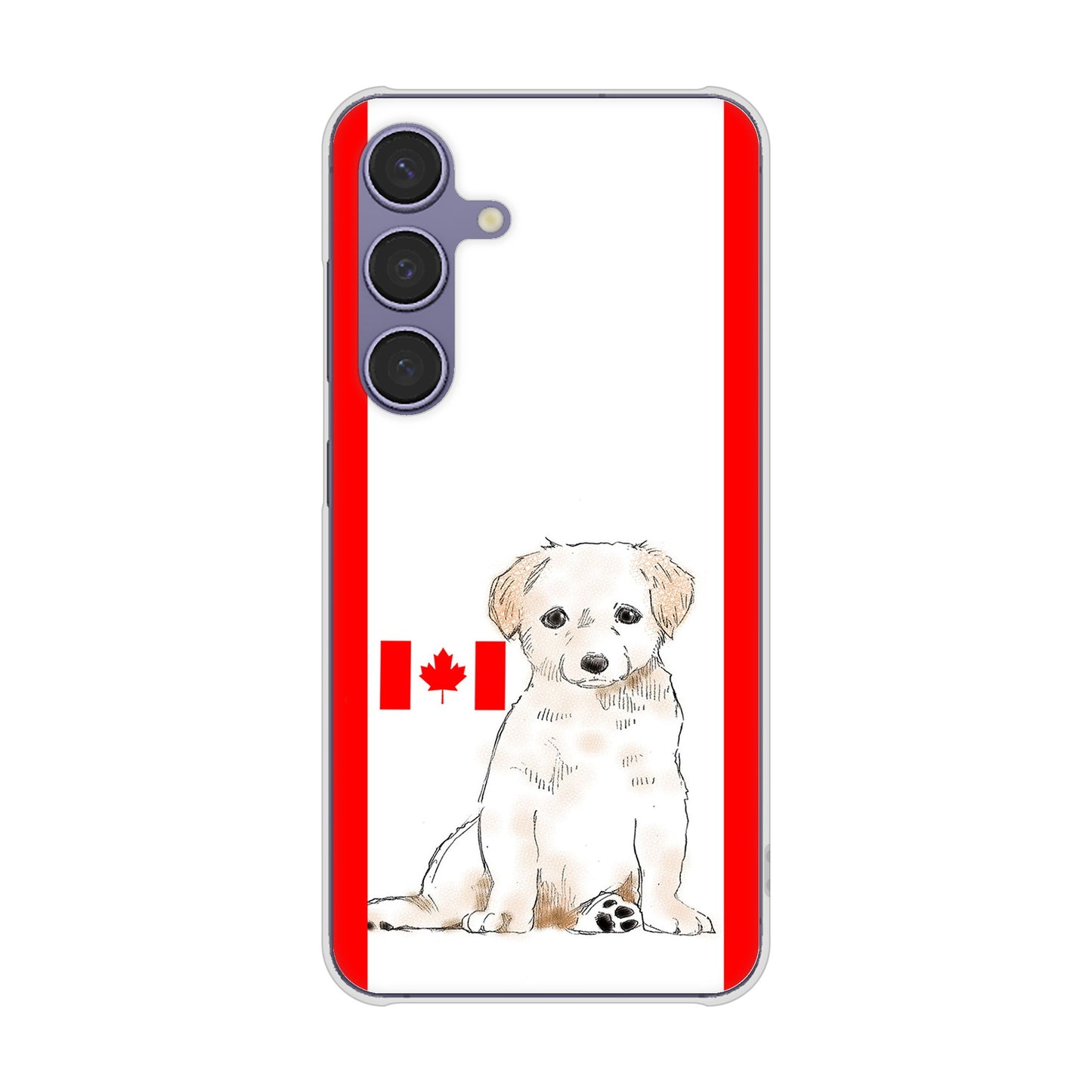 Galaxy S24 SCG25 au 高画質仕上げ 背面印刷 ハードケースラブラドールレトリバー