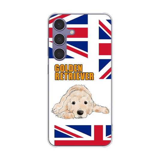 Galaxy S24 SCG25 au 高画質仕上げ 背面印刷 ハードケースゴールデンレトリバー
