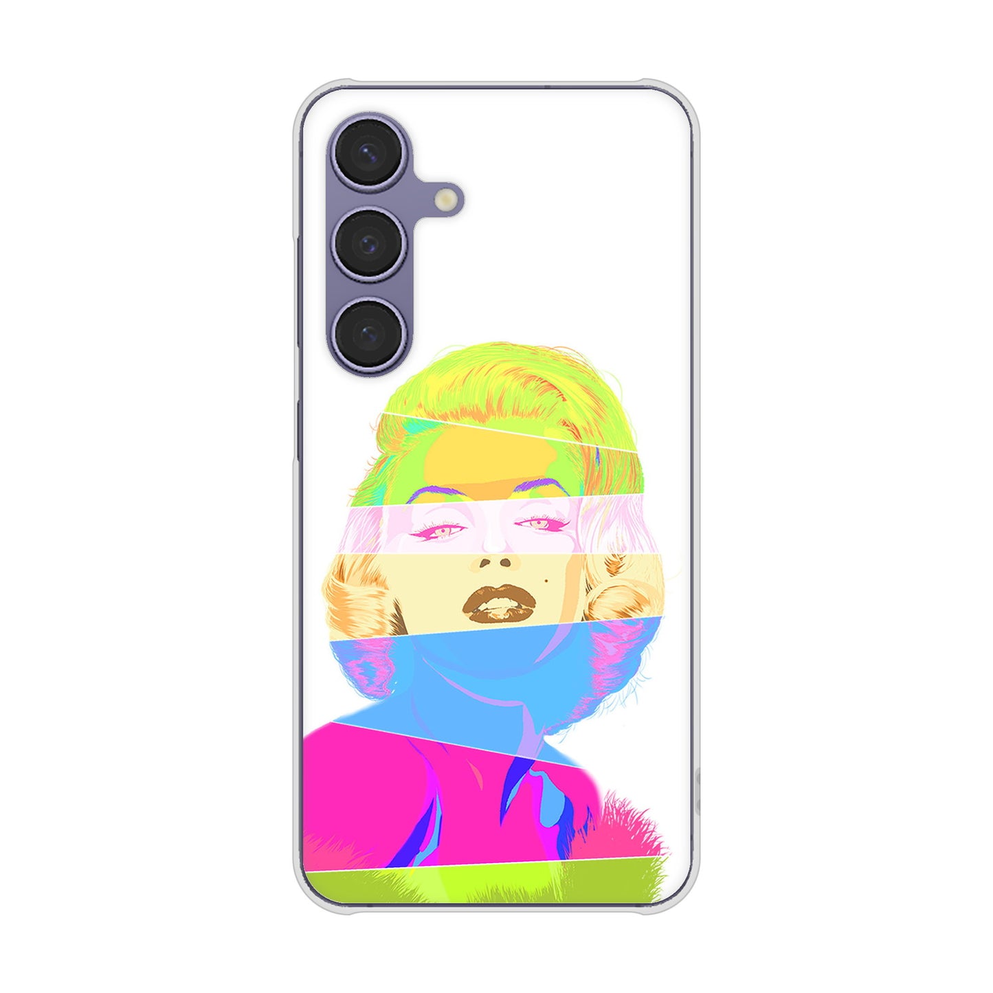 Galaxy S24 SCG25 au 高画質仕上げ 背面印刷 ハードケースマリリンモンローデザイン