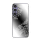 Galaxy S24 SCG25 au 高画質仕上げ 背面印刷 ハードケース 【YJ340 モノトーン 雪の結晶 】