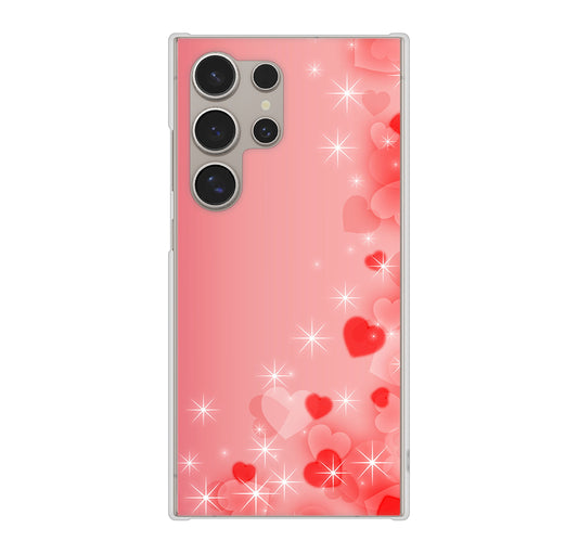 Galaxy S24 Ultra SCG26 au 高画質仕上げ 背面印刷 ハードケース 【003 ハート色の夢】