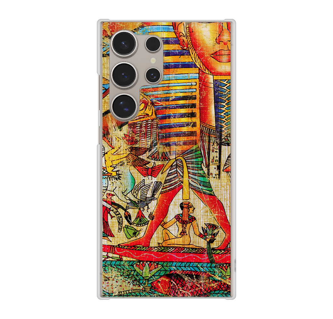 Galaxy S24 Ultra SCG26 au 高画質仕上げ 背面印刷 ハードケース 【329 ナイル ツタンカーメン】