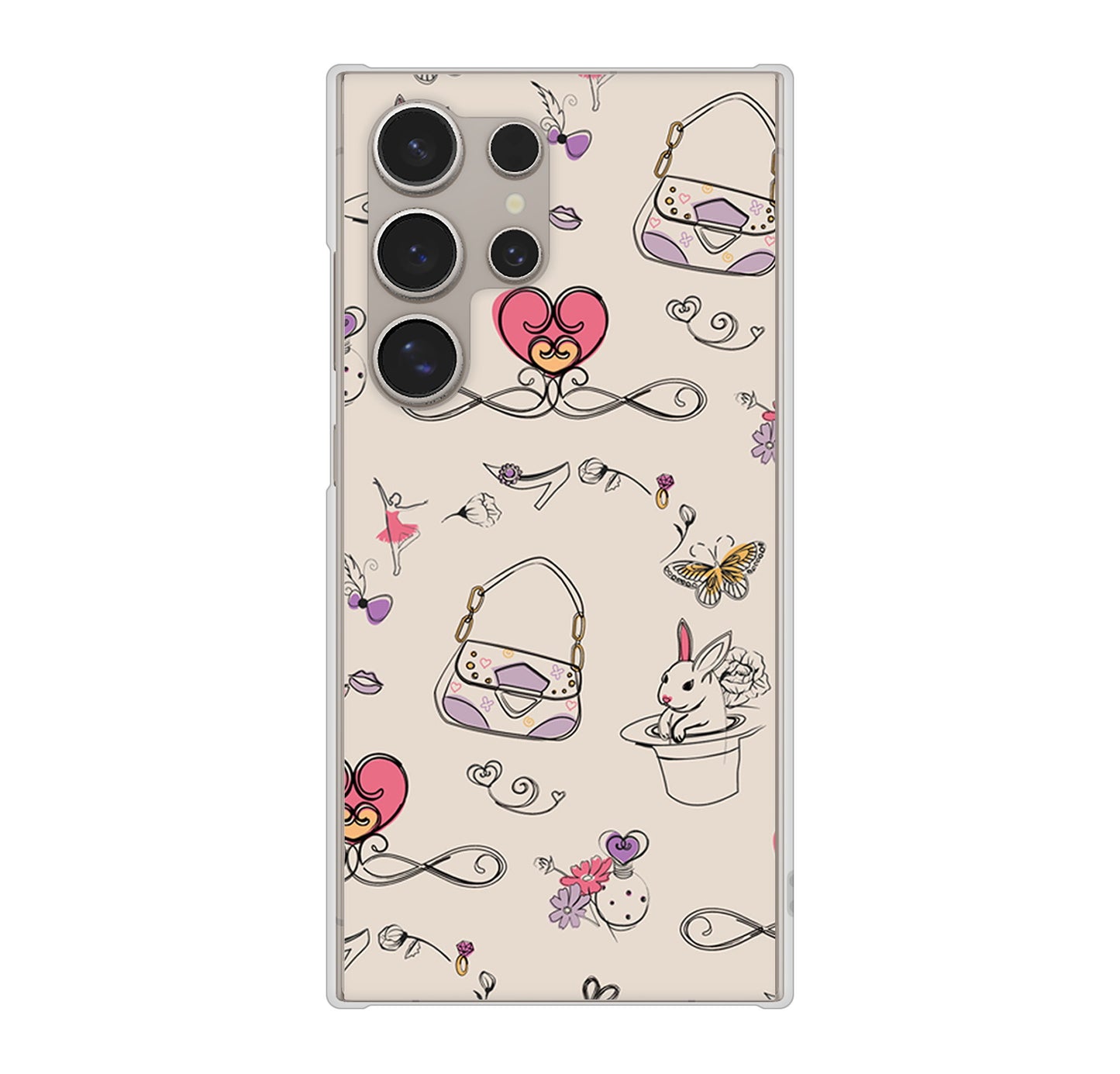 Galaxy S24 Ultra SCG26 au 高画質仕上げ 背面印刷 ハードケースマルチスタイル