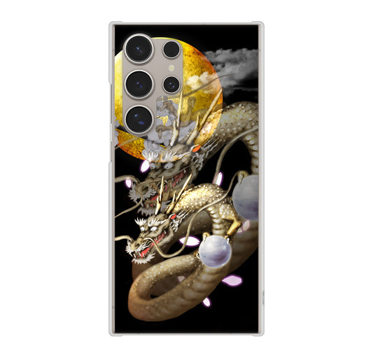 Galaxy S24 Ultra SCG26 au 高画質仕上げ 背面印刷 ハードケース龍
