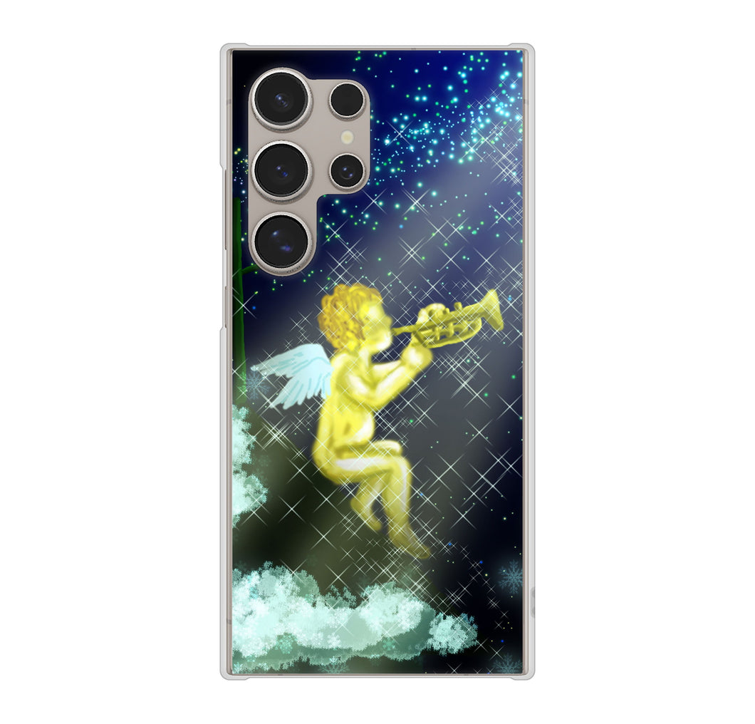 Galaxy S24 Ultra SCG26 au 高画質仕上げ 背面印刷 ハードケース 【1248 天使の演奏】