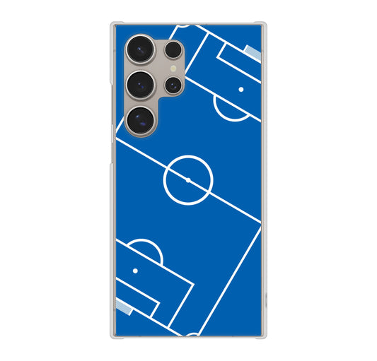 Galaxy S24 Ultra SCG26 au 高画質仕上げ 背面印刷 ハードケース 【IB922 SOCCER_ピッチ】