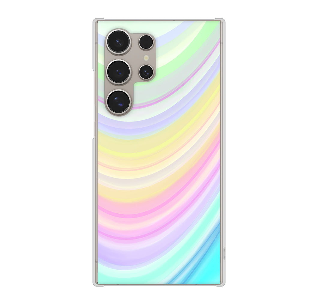 Galaxy S24 Ultra SCG26 au 高画質仕上げ 背面印刷 ハードケースレインボー