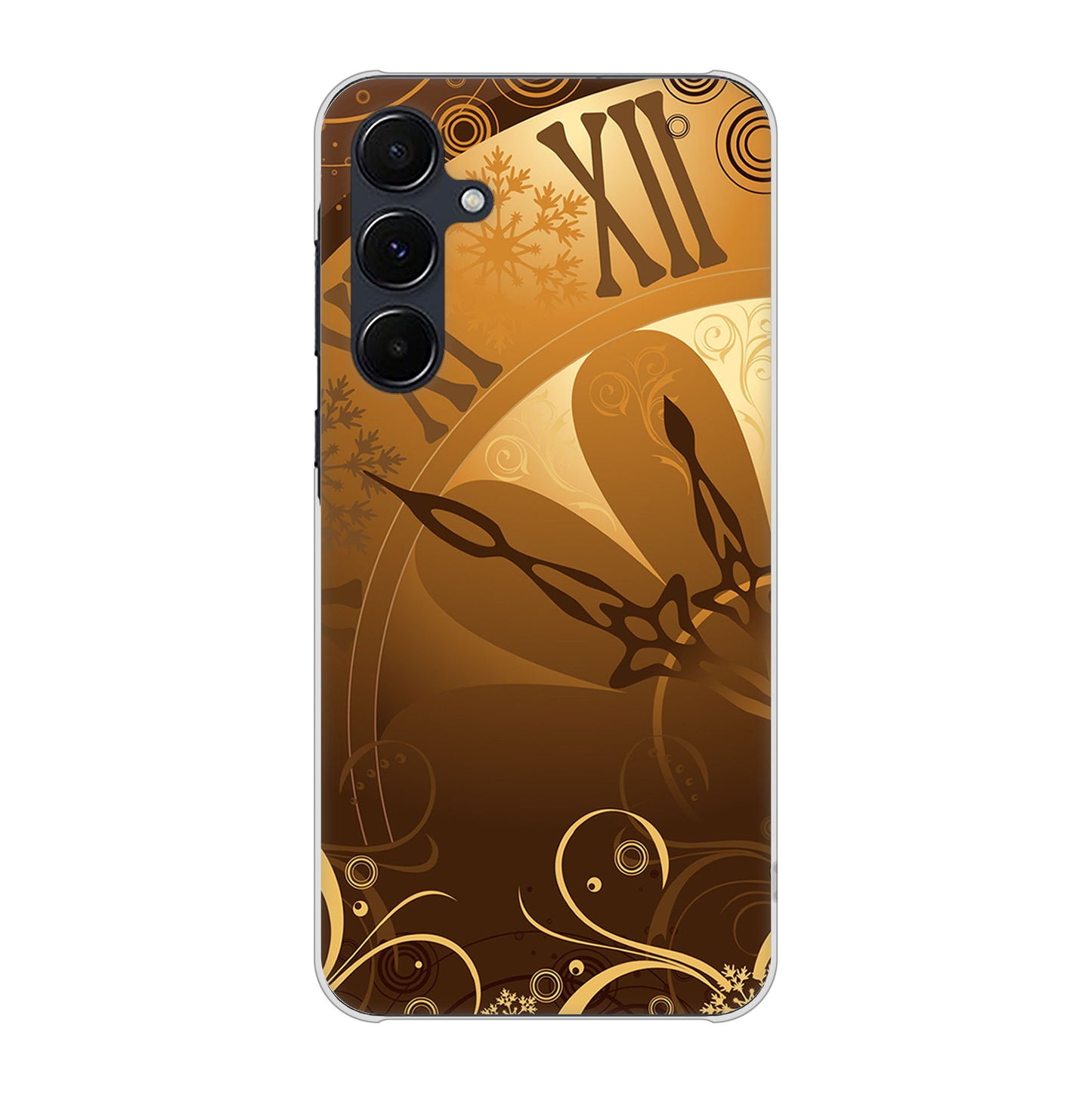 Galaxy A55 5G SCG27 au 高画質仕上げ 背面印刷 ハードケース 【185 時を刻む針】