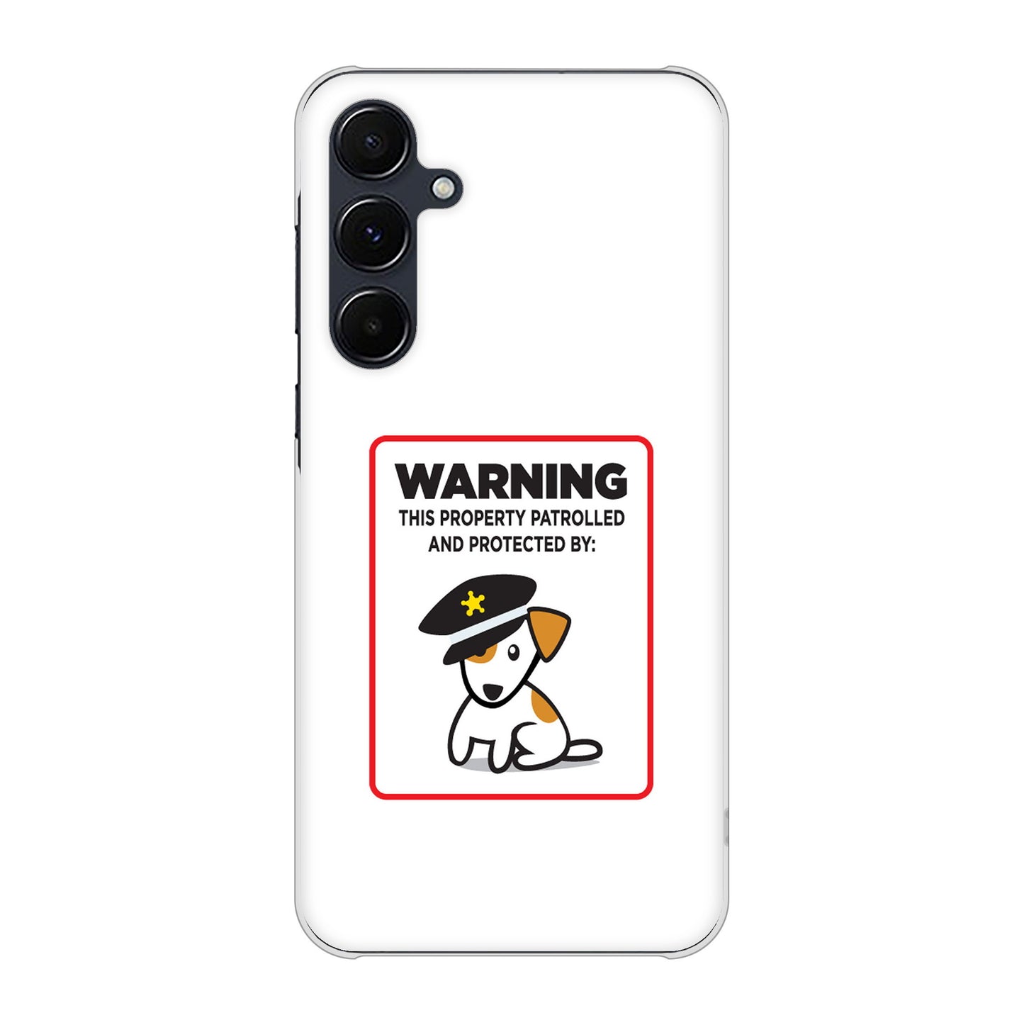 Galaxy A55 5G SCG27 au 高画質仕上げ 背面印刷 ハードケース 【374 猛犬注意】