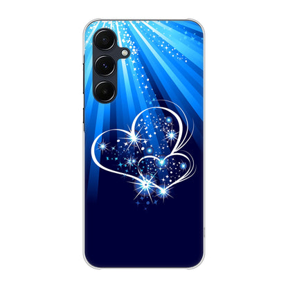 Galaxy A55 5G SCG27 au 高画質仕上げ 背面印刷 ハードケースきらめきハート