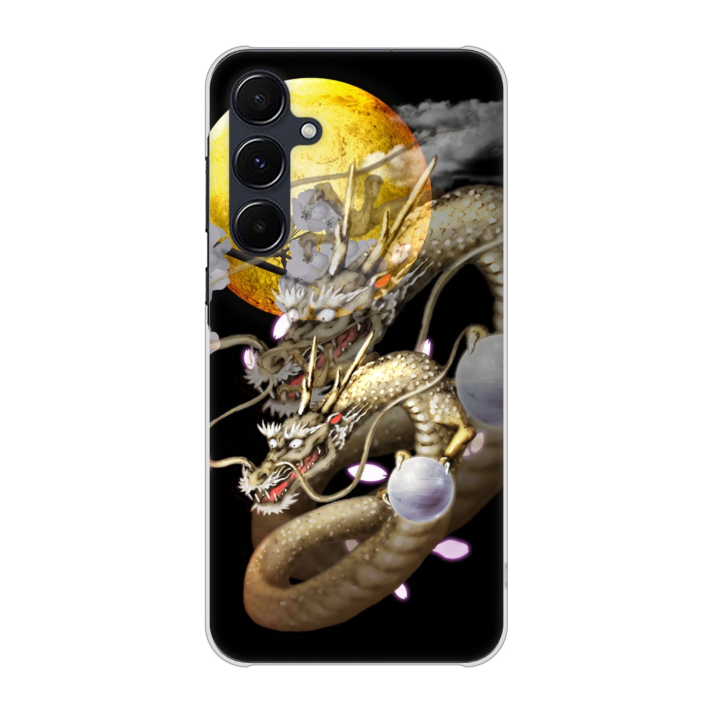 Galaxy A55 5G SCG27 au 高画質仕上げ 背面印刷 ハードケース龍