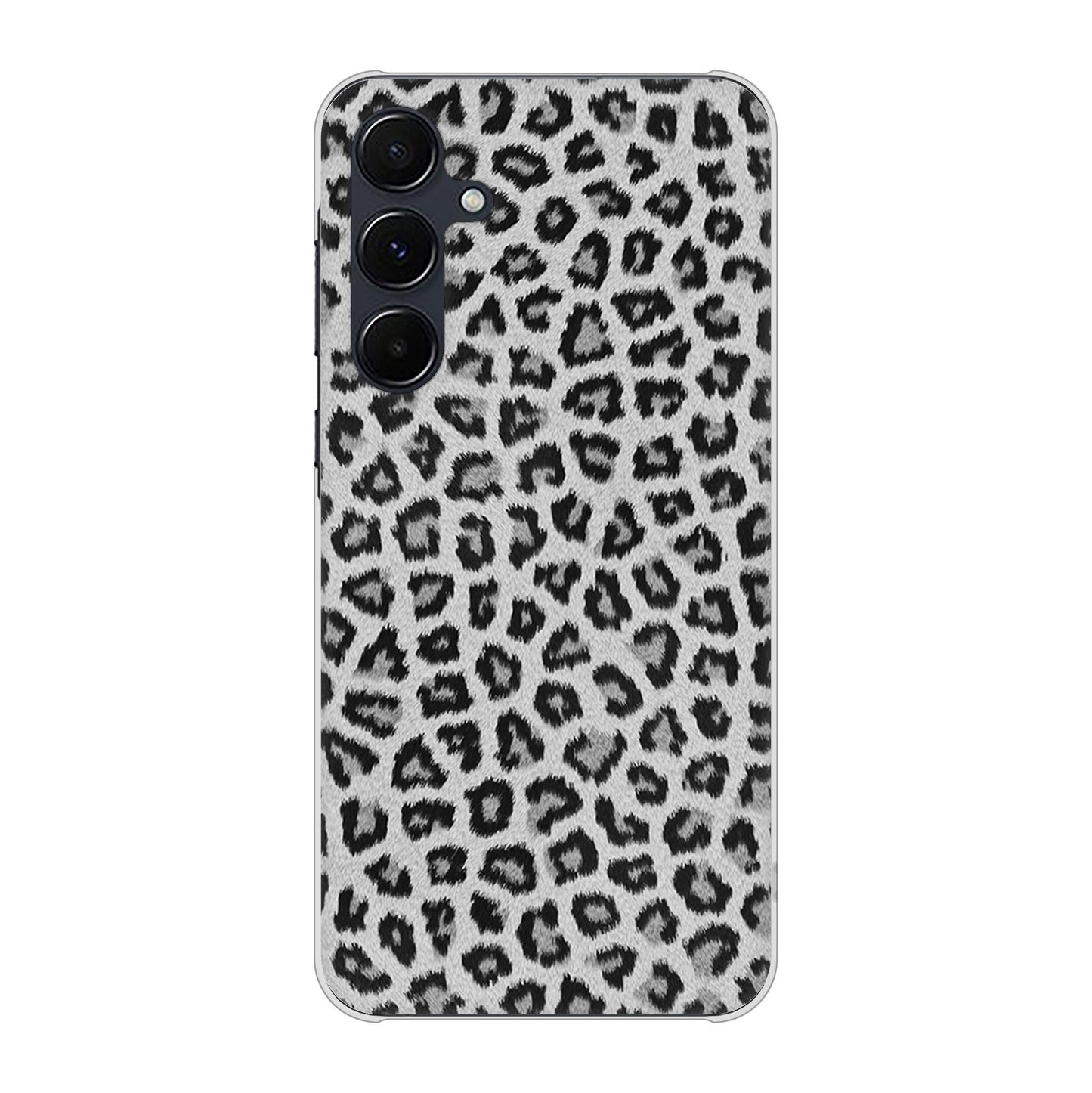 Galaxy A55 5G SCG27 au 高画質仕上げ 背面印刷 ハードケースヒョウ柄ベーシックS