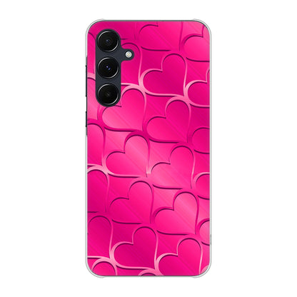 Galaxy A55 5G SCG27 au 高画質仕上げ 背面印刷 ハードケースかくれハート
