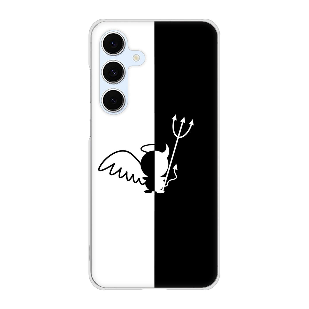 Galaxy S24 FE SCG30 au 高画質仕上げ 背面印刷 ハードケース 【027 ハーフデビット】