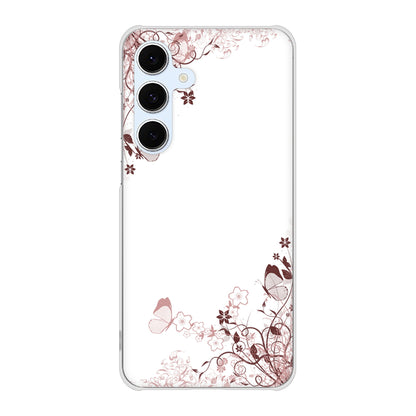 Galaxy S24 FE SCG30 au 高画質仕上げ 背面印刷 ハードケースバタフライ