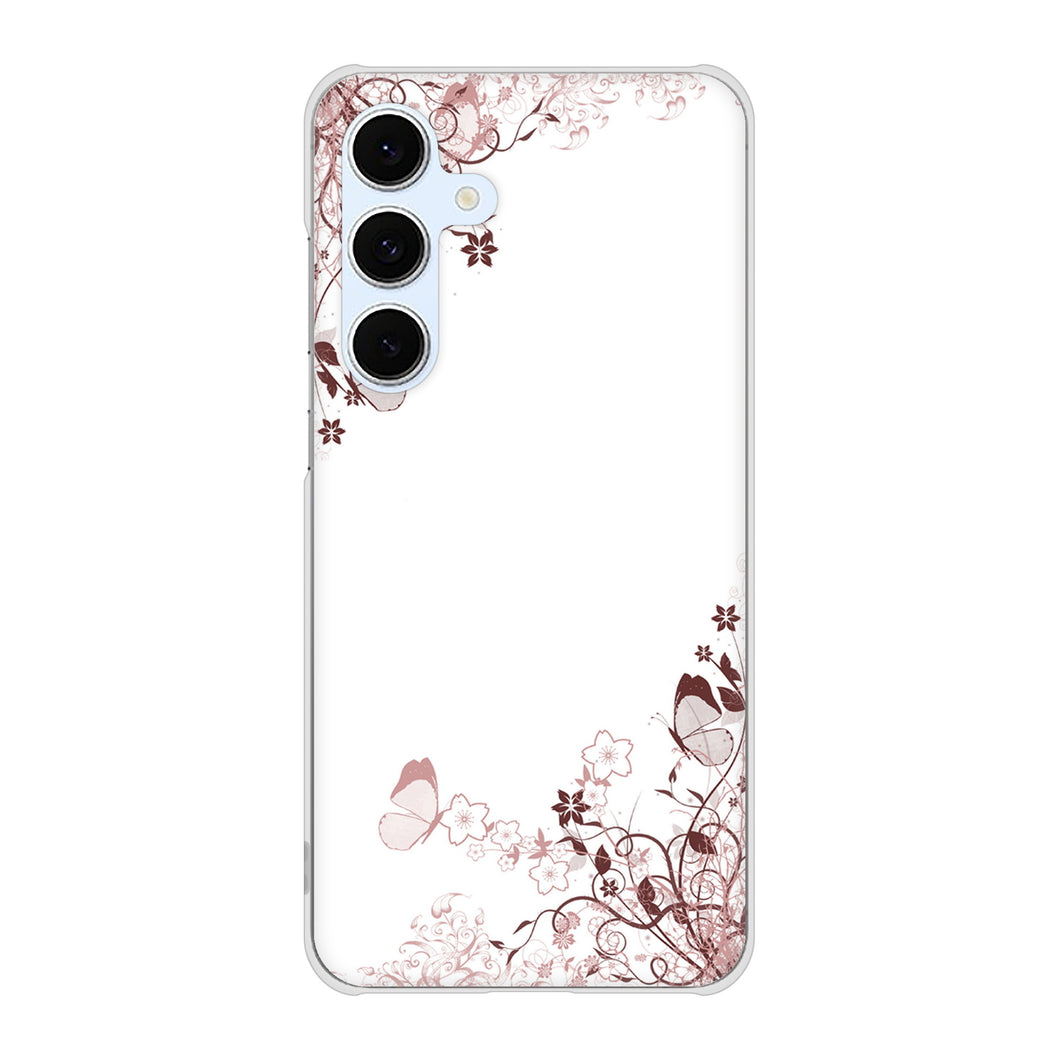 Galaxy S24 FE SCG30 au 高画質仕上げ 背面印刷 ハードケースバタフライ