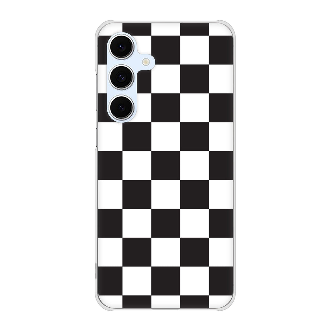 Galaxy S24 FE SCG30 au 高画質仕上げ 背面印刷 ハードケース 【151 フラッグチェック】