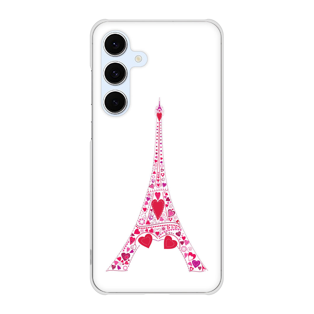 Galaxy S24 FE SCG30 au 高画質仕上げ 背面印刷 ハードケースLOVE フランス