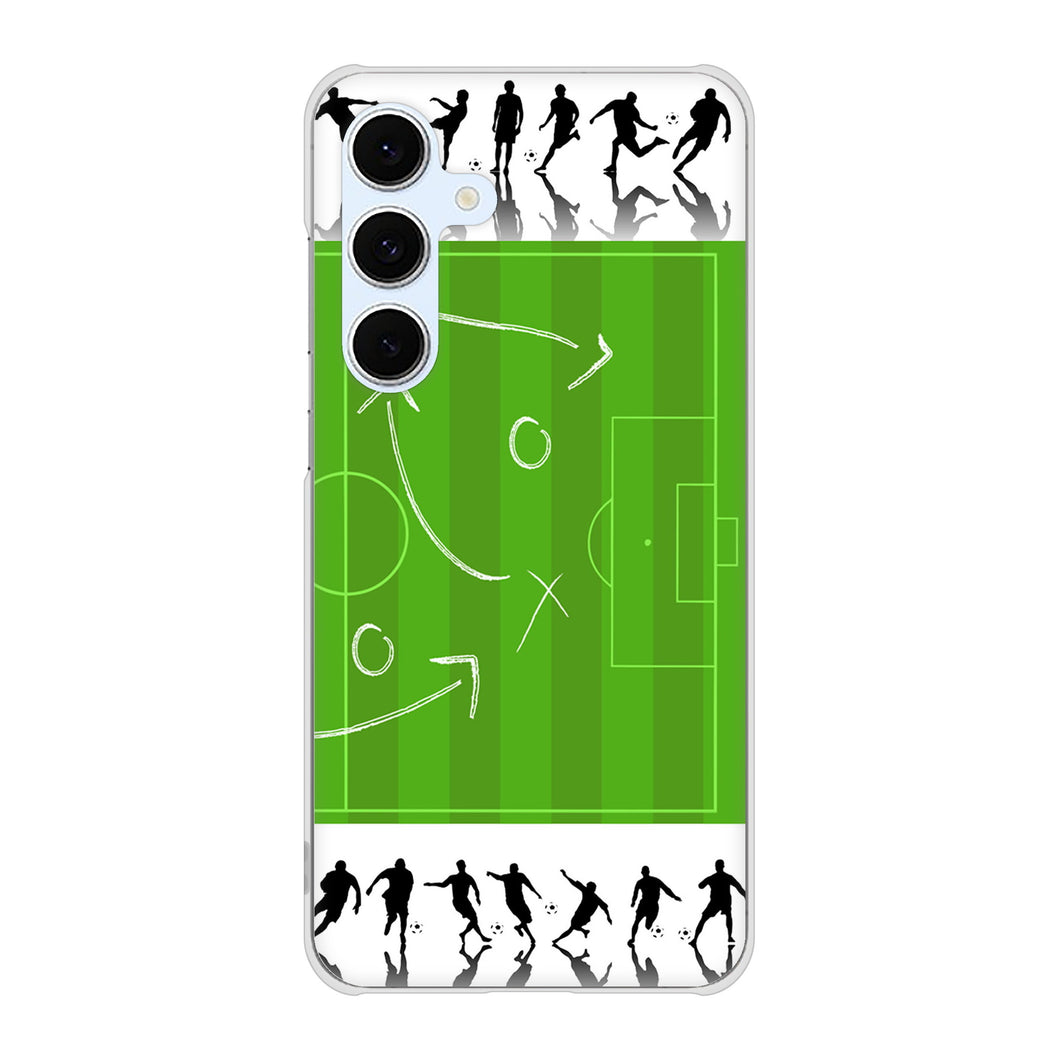 Galaxy S24 FE SCG30 au 高画質仕上げ 背面印刷 ハードケース 【304 サッカー戦略ボード】
