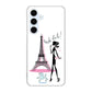 Galaxy S24 FE SCG30 au 高画質仕上げ 背面印刷 ハードケースLOVE フランス