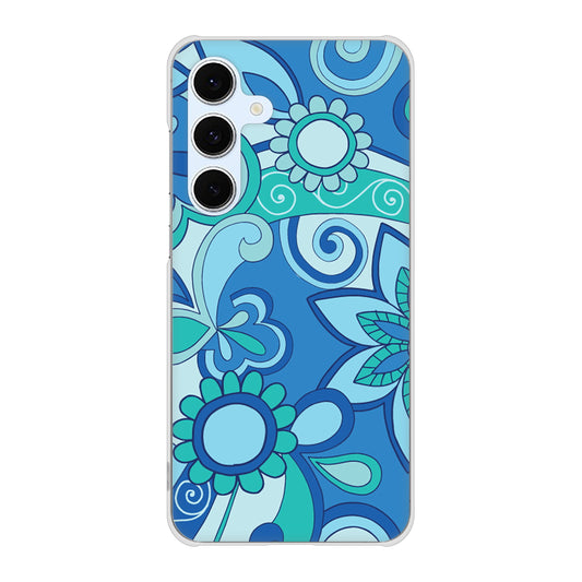 Galaxy S24 FE SCG30 au 高画質仕上げ 背面印刷 ハードケース 【409 ブルーミックス】