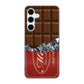 Galaxy S24 FE SCG30 au 高画質仕上げ 背面印刷 ハードケース板チョコ