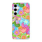 Galaxy S24 FE SCG30 au 高画質仕上げ 背面印刷 ハードケース 【713 ミラクルフラワー】