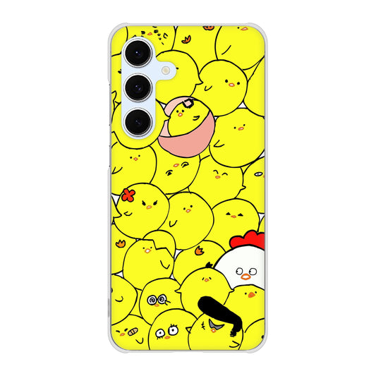 Galaxy S24 FE SCG30 au 高画質仕上げ 背面印刷 ハードケース 【1031 ピヨピヨ】