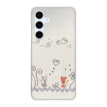 Galaxy S24 FE SCG30 au 高画質仕上げ 背面印刷 ハードケースクラフト写真ネコ