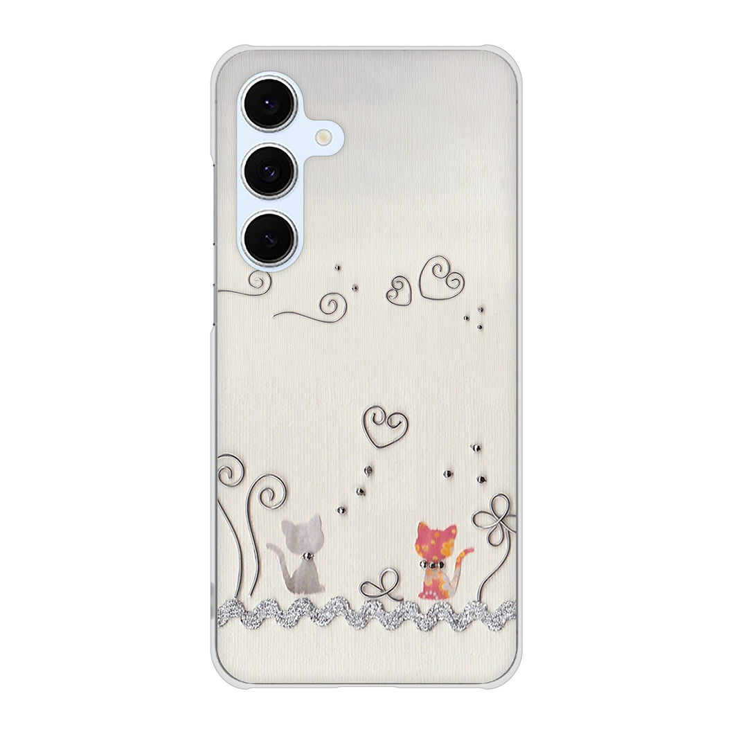 Galaxy S24 FE SCG30 au 高画質仕上げ 背面印刷 ハードケースクラフト写真ネコ
