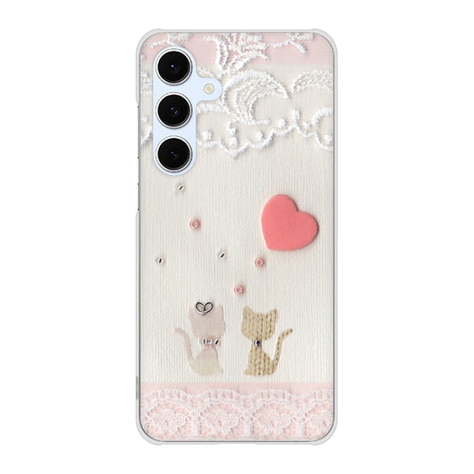 Galaxy S24 FE SCG30 au 高画質仕上げ 背面印刷 ハードケースクラフト写真ネコ