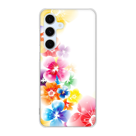 Galaxy S24 FE SCG30 au 高画質仕上げ 背面印刷 ハードケース 【1209 光と花】