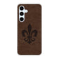 Galaxy S24 FE SCG30 au 高画質仕上げ 背面印刷 ハードケースレザー風