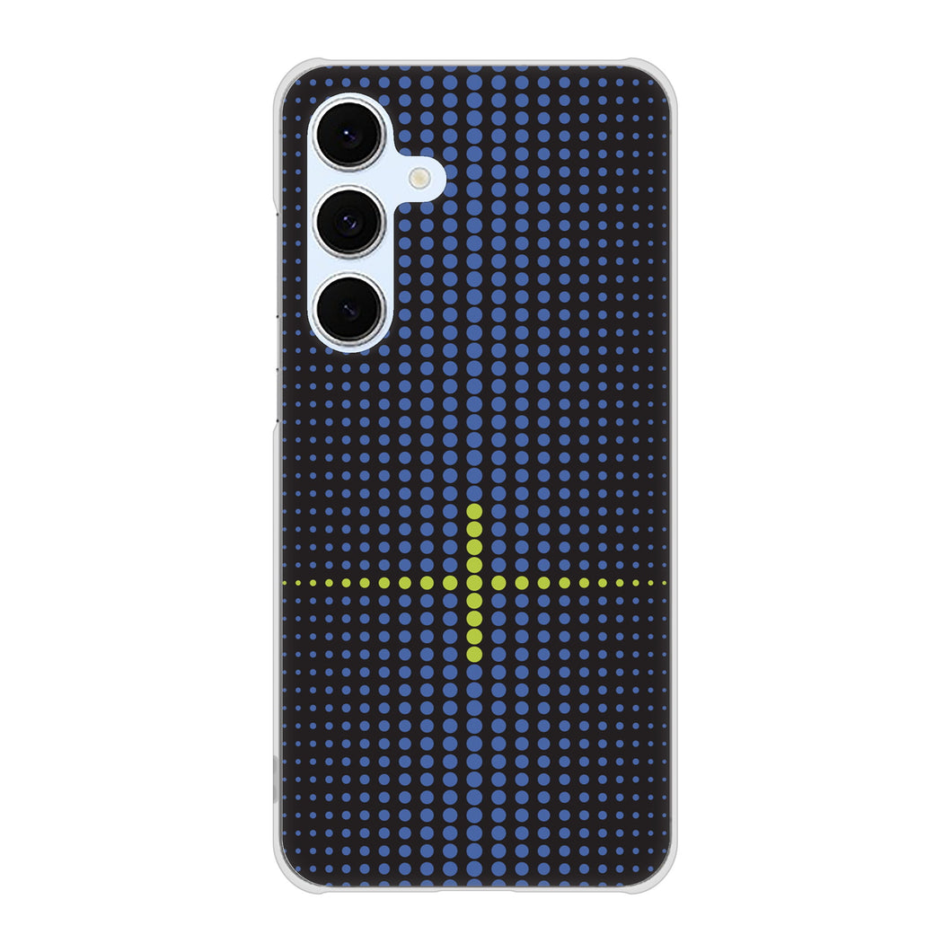 Galaxy S24 FE SCG30 au 高画質仕上げ 背面印刷 ハードケース 【IB907 グラデーションドット】