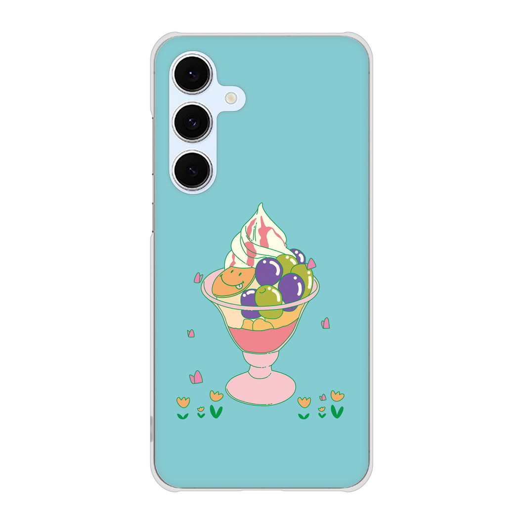 Galaxy S24 FE SCG30 au 高画質仕上げ 背面印刷 ハードケーススイーツイラスト