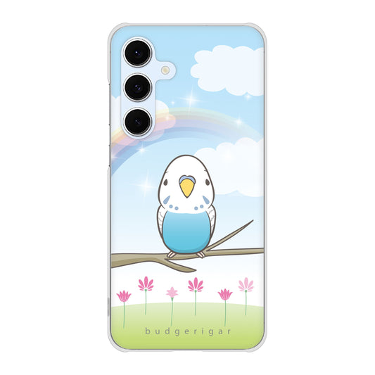 Galaxy S24 FE SCG30 au 高画質仕上げ 背面印刷 ハードケースセキセイインコ