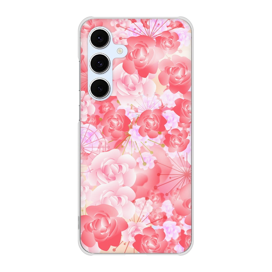 Galaxy S24 FE SCG30 au 高画質仕上げ 背面印刷 ハードケース 【VA817 はんなり色の華】