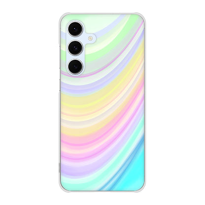 Galaxy S24 FE SCG30 au 高画質仕上げ 背面印刷 ハードケースレインボー