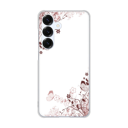 Galaxy S25 SCG31 au 高画質仕上げ 背面印刷 ハードケースバタフライ