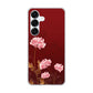 Galaxy S25 SCG31 au 高画質仕上げ 背面印刷 ハードケース 【375 優美な菊】