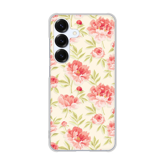 Galaxy S25 SCG31 au 高画質仕上げ 背面印刷 ハードケース北欧の小花