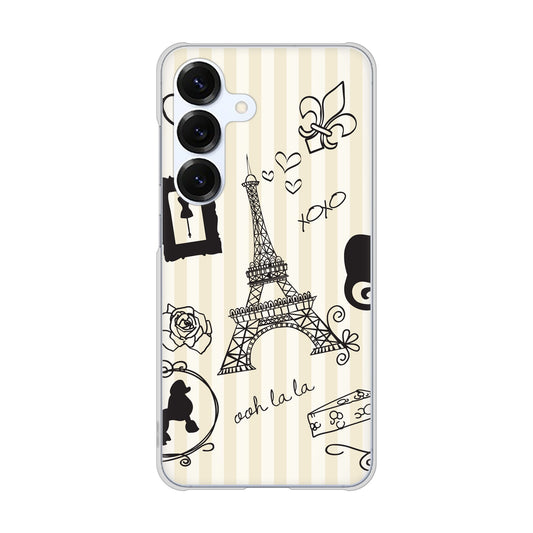 Galaxy S25 SCG31 au 高画質仕上げ 背面印刷 ハードケースLOVE フランス