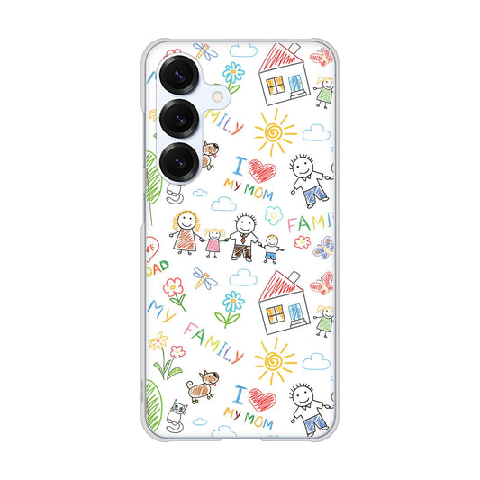 Galaxy S25 SCG31 au 高画質仕上げ 背面印刷 ハードケースカップル＆ファミリー