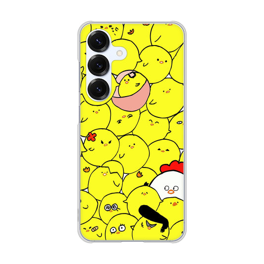 Galaxy S25 SCG31 au 高画質仕上げ 背面印刷 ハードケース 【1031 ピヨピヨ】