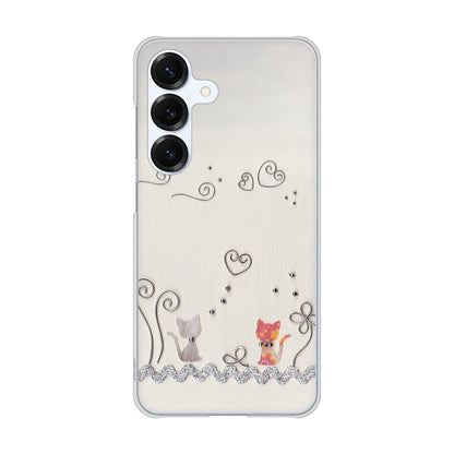 Galaxy S25 SCG31 au 高画質仕上げ 背面印刷 ハードケースクラフト写真ネコ