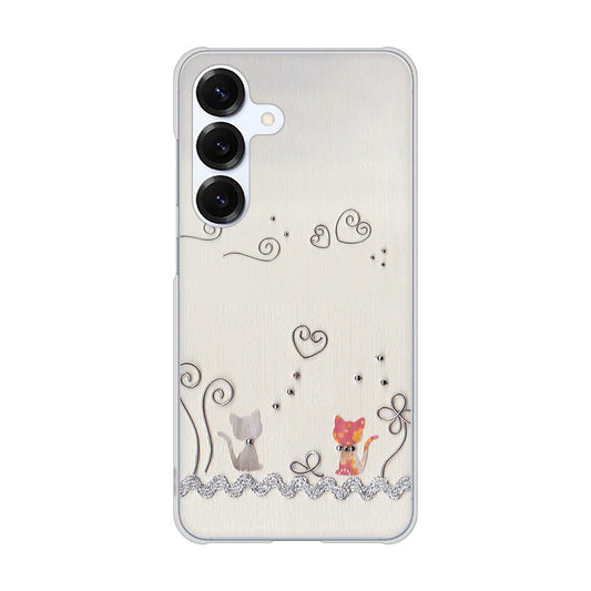 Galaxy S25 SCG31 au 高画質仕上げ 背面印刷 ハードケースクラフト写真ネコ