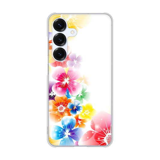 Galaxy S25 SCG31 au 高画質仕上げ 背面印刷 ハードケース 【1209 光と花】