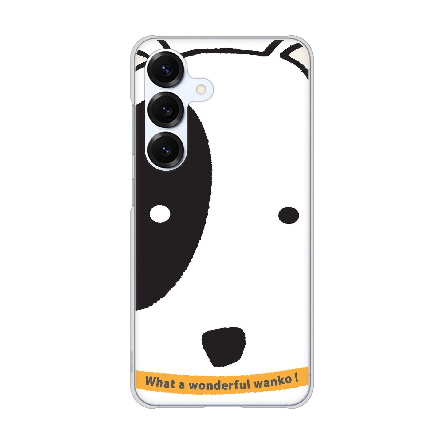 Galaxy S25 SCG31 au 高画質仕上げ 背面印刷 ハードケース 【IA800 わんこ】