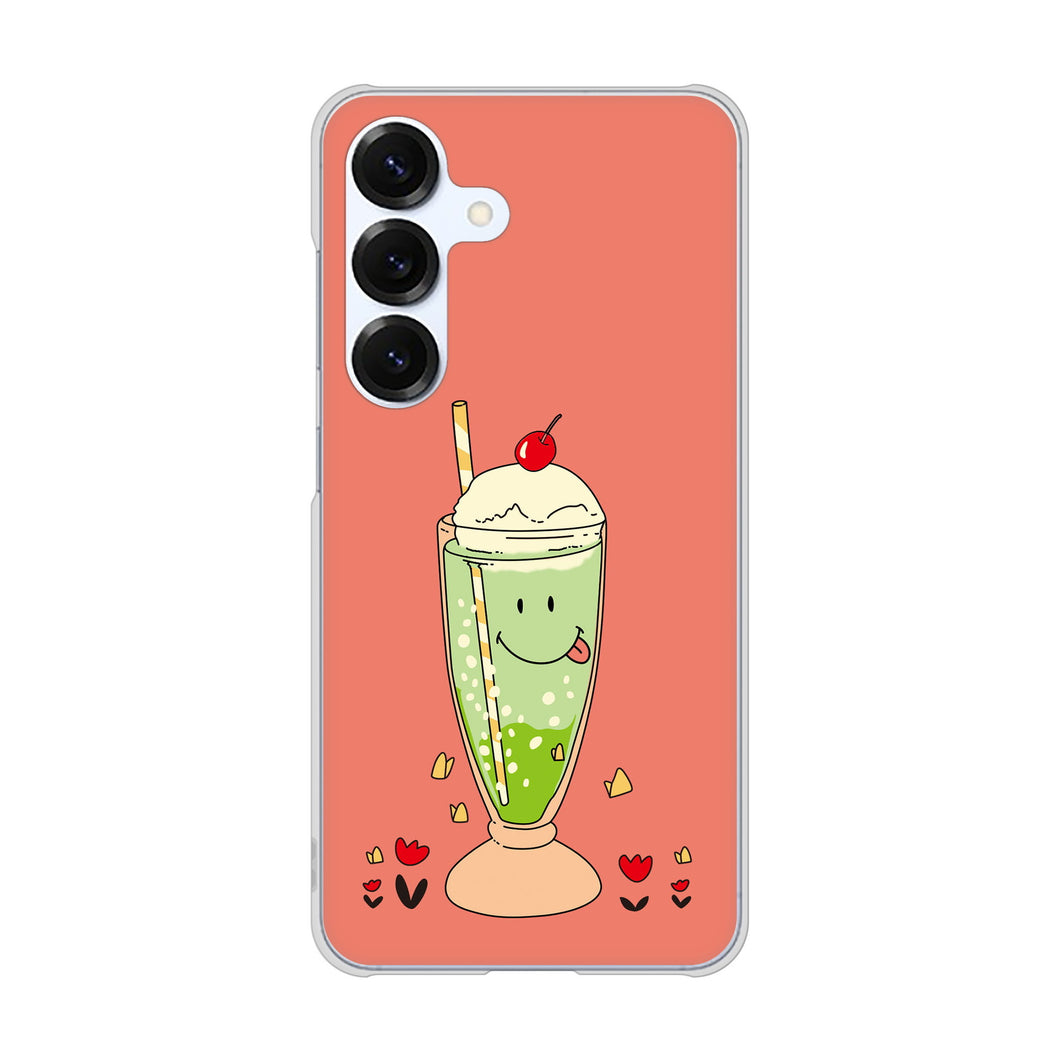 Galaxy S25 SCG31 au 高画質仕上げ 背面印刷 ハードケーススイーツイラスト